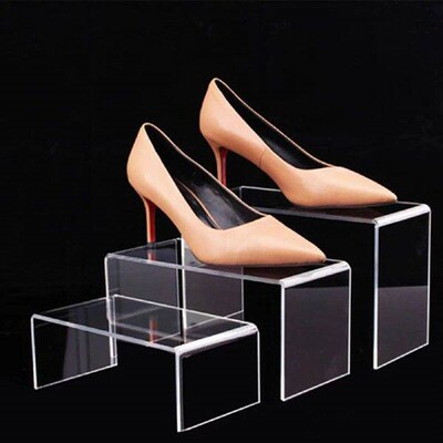 U-shaped Acrylic Display Risers Steps Acrylic Display Stand