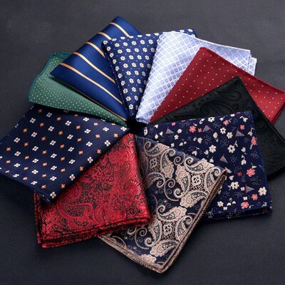 Luxury Mens Handkerchief Polka Dot Striped Floral Printed H