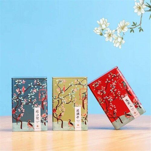 Chinese Style Tea Canister Damp-proof Iron Container