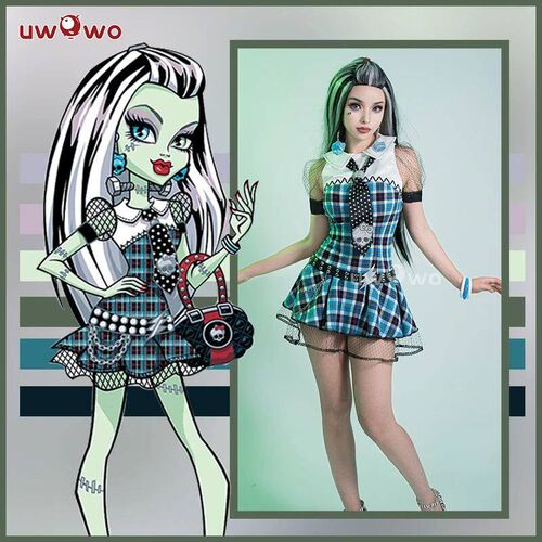 UWOWO Monster High Cosplay Frankie Stein  Cosplay Costume