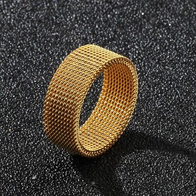 2023 New 8mm Wide Stainless Steel Rings Titanium Couple Ring
