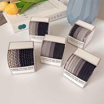 Twist Boxed Dark Tying Hair Rope New Style Elegant Hair Rope