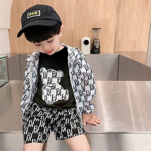 Toddler Boys Girls Full Print Letter 3pcs Clothes Set 2023 S
