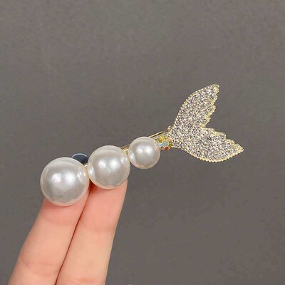 Girl Style Super Fairy Pearl Fishtail Hairpin Female Hairpin