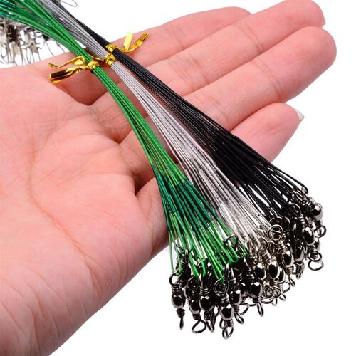 Aorace 15/20/25/30/50cm Stainless Steel Wire Leader Fishing