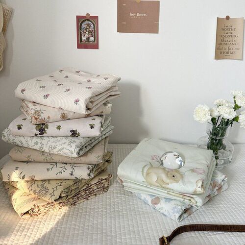 [single Product Quilt ver] Ins Wind Solid lor tton Washed tt