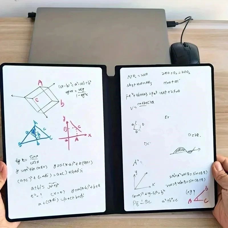 A5 Reusable Whiteboard Notebook Memo Book With Free Whiteboa - 实物图