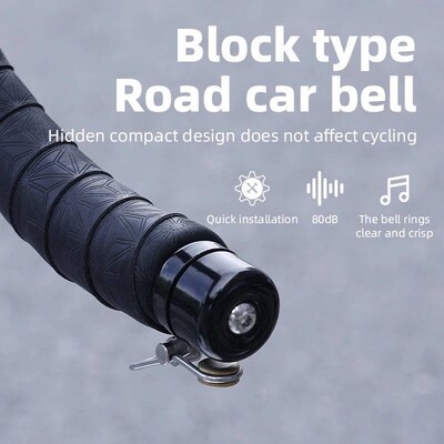 BKPTX Bicycle Bell Curved Handlebar Plug Bell Horn Waterproo