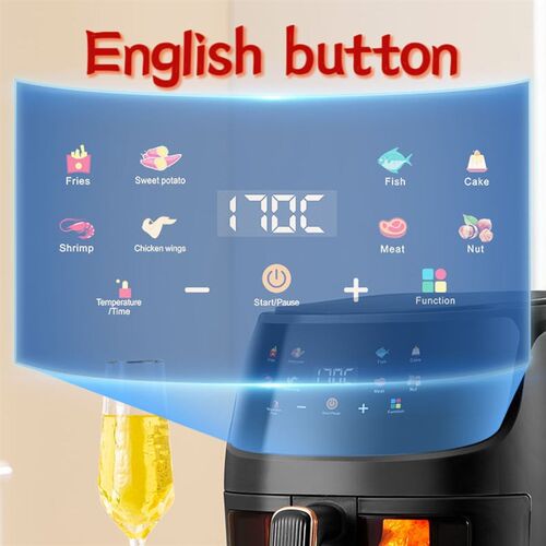 Large capacity air fryer English button multifunctional oven