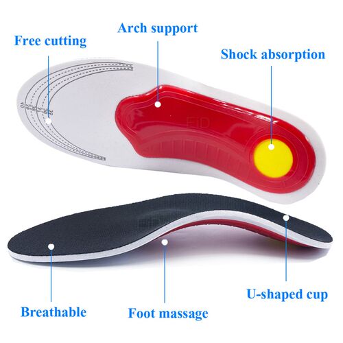 Orthopedic Insoles for Flat Foot Orthotics Gel shoes sole In