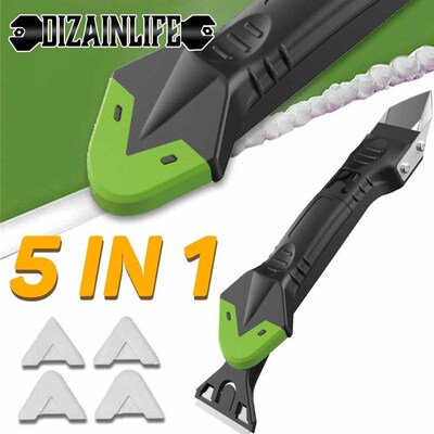 3/5 In1 Silicone Scraper Caulking Finisher Plastic Remover G