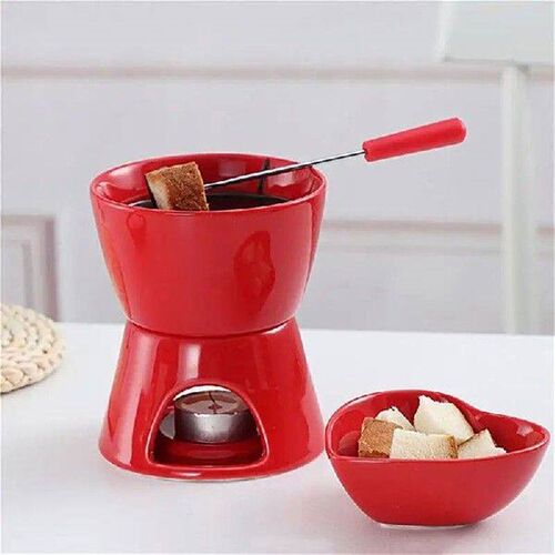 Fondue Pot Set For Chocolate Ceramic Chocolate Fondue Mug