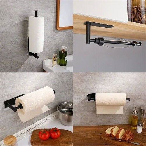 Paper Towel Holder-Single Hand Operable Wall Mount Paper