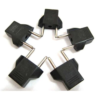 Binmer US to EU Travel AC Power Socket Plug Adapter Adapter