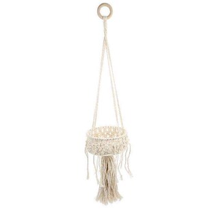 Cotton Rope Woven Basket Unique Storage Holder Plant Pot
