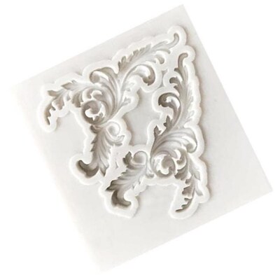 DIY Sugar Craft Frame Border silicone mold Scroll Relief Fon
