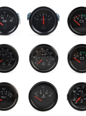 2 VDO Oil Press Gauge Oil Pressure Gauge Psi Bar Water Te