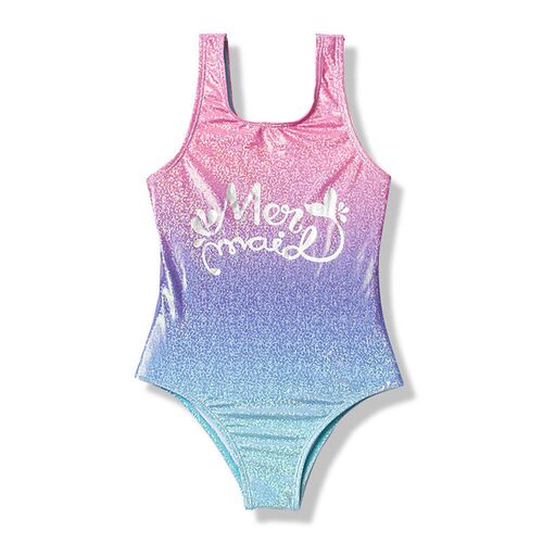 7-16Years Girls Kids Swimsuit Swimwear 2023 Tie Dye Children
