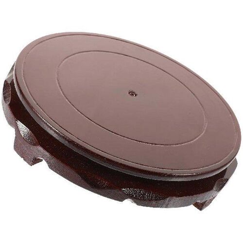 Wooden Rotating Tray Indoor Plant Rack Table Display Stand