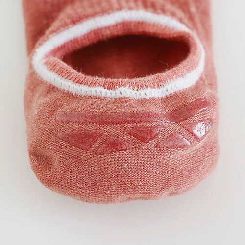 5 Pairs Women Cotton Non-Slip Silicone Invisible Sock Slippe