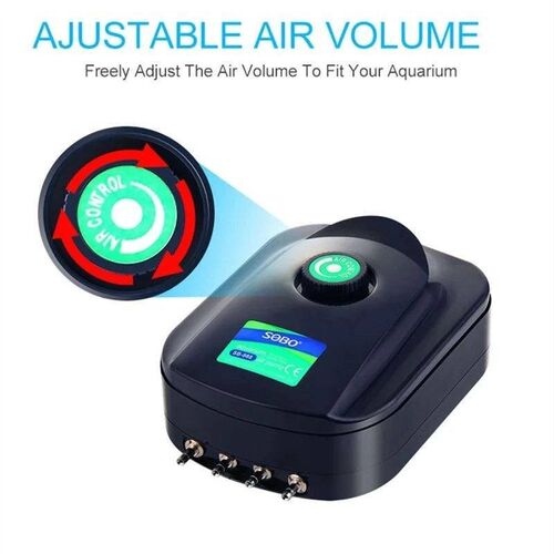 SOBO High Power 8w 12w Fish Tank Oxygen Air Pump Fish Aquari