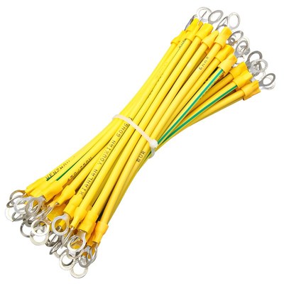 黄绿色光伏接地线桥架跨接连接线光伏接地小黄线BVR多股软铜线