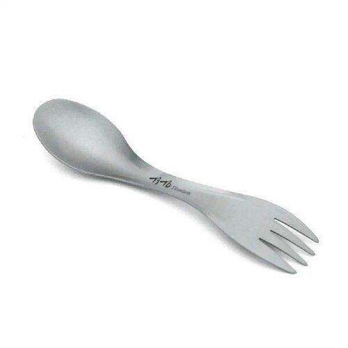Titanium Spork Spoon Outdoor Camping Picnic Dual-purpose