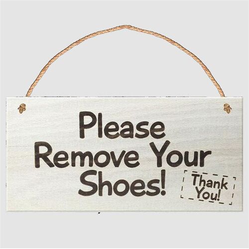 Front Door Welcome Sign Home Decor Please Remove Your oes