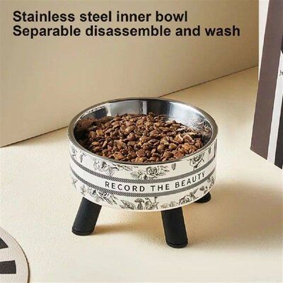 Worry-free Mealtime for Pets Stainless Steel Elevated Pet