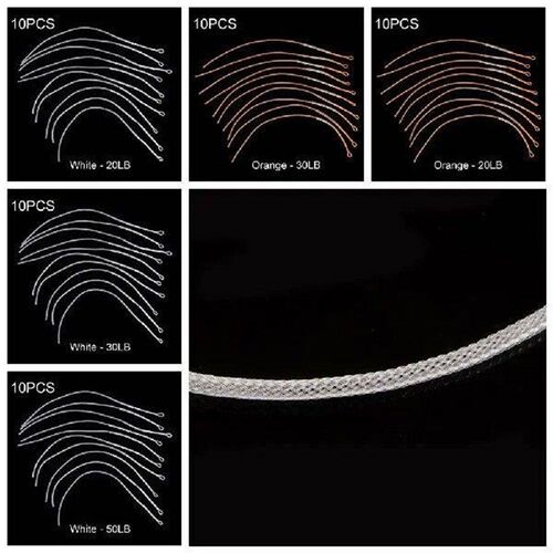 10pcs/Set Fly Fishing Braided Line Loop Connector Leader