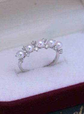 Seawater AKOYA3-4mm Mini Small Pearl Round Strong Light Fine