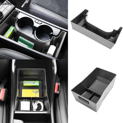 For Kona Hybrid Phev SX2 2024 2025 Center Console Organizer