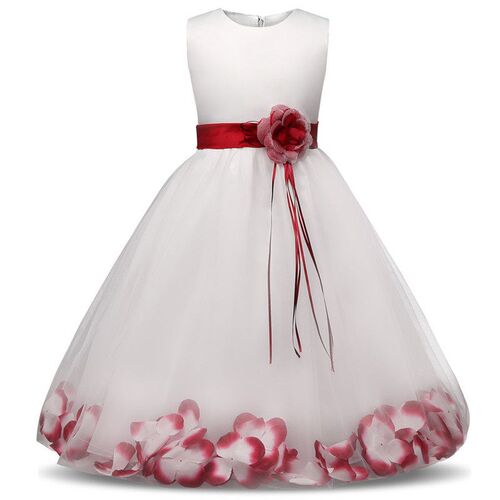 Flower Girl Baby Wedding Dress Fairy Petals Childrens Cloth