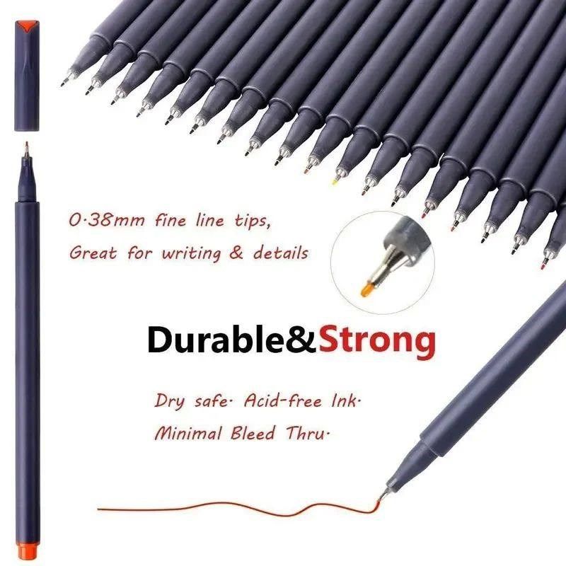 12 Colors Set Art Marker  0.38mm Micron Liner Fineliner Pens图片