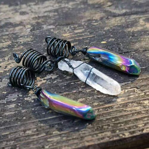 Rainbow Crystals,  Crystal Loc Beads, Dread Beads, Dreadlock
