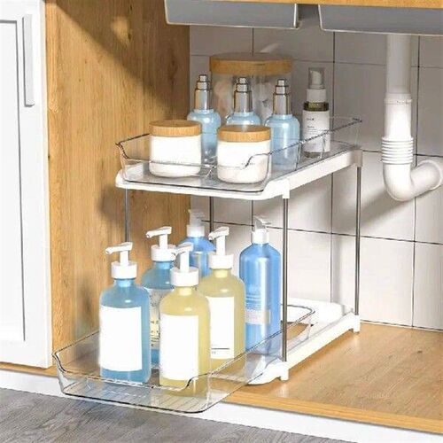 New 2 Tier/3 Tier Bathroom Storage Rack Pull Out Movable