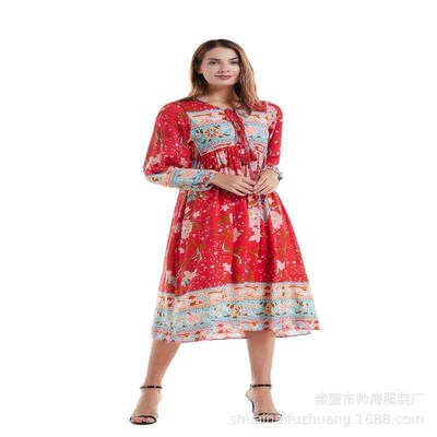 Womens Bohemian Long Sleeve Tassel Large Swing Positioning