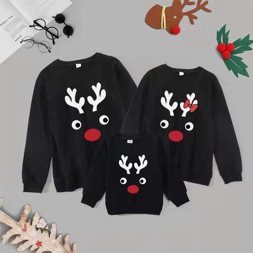 Christmas Sweaters Family Matching Outfits Xmas Father Mothe