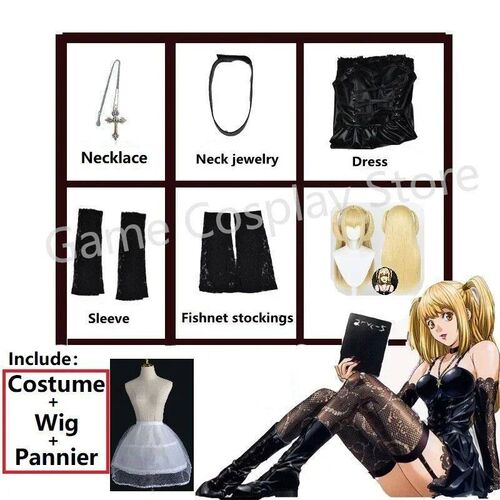 Misa Amane Cosplay Costume Death Note Cos Imitation Leather