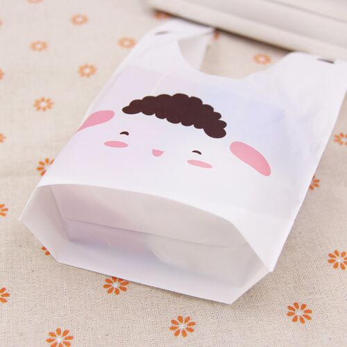 10/50pcs/lot Cute Rabbit Ear Bags Cookie Plastic Bags&Candy