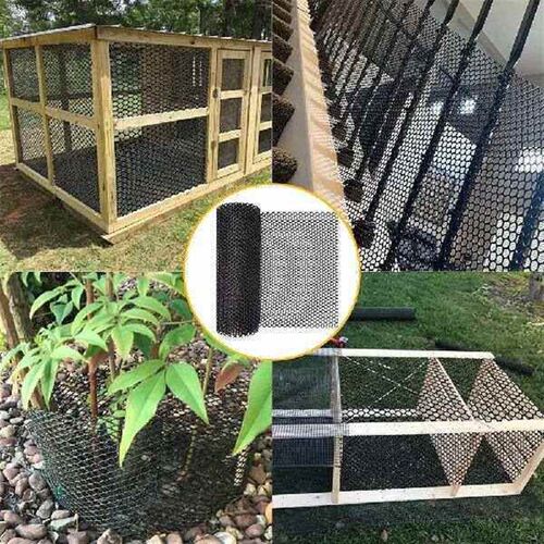 3-1 Rolls Plastic Wire Mesh Fence Chicken Wire Frame