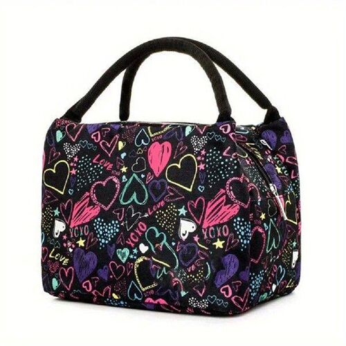 Portable Lunch Thermal Bag Printed Large Capacity Lunch Bag
