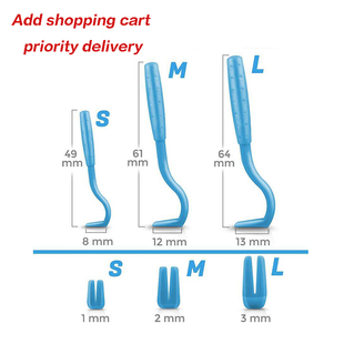 3pcs Tick Remover Tweezer Flea Remover Hook Tick Pull Pet Ca