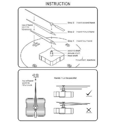 DIY Wall C Pendulum Movement Silent Mechanism with
