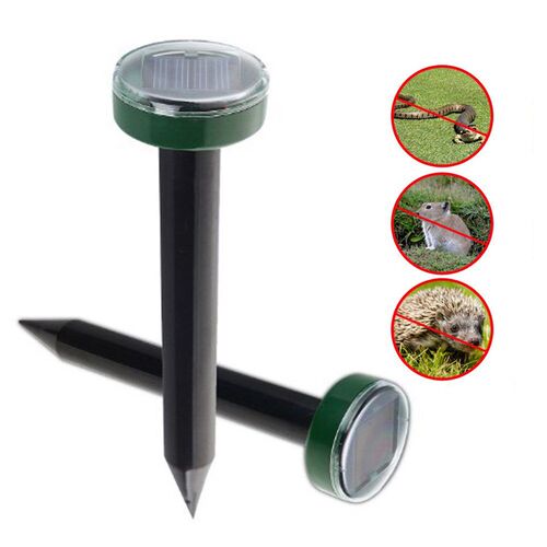 Solar Power ltrasonic Pest Repeller Chaser Gopher Mole Snake