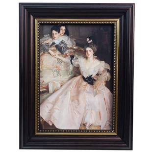 萨金特古典人物复古油画装饰画桌面摆件法式相框客厅卧室家居饰品