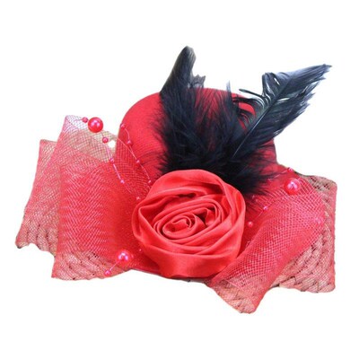 Womens bridal headdress childrens small bowler hair clip a