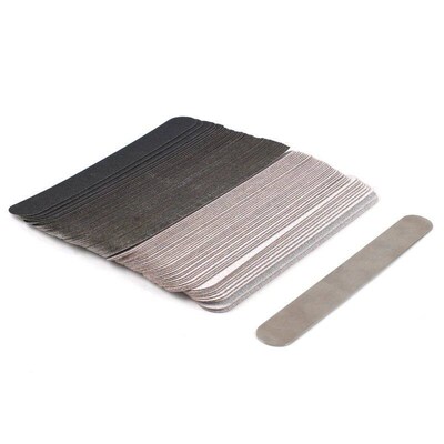 Straight Replacement Nail File 100/180/240 10pcs Grey/Black
