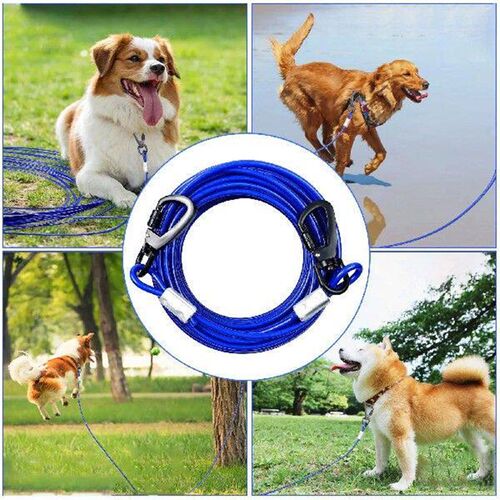 Outdoor Dog Walking Cable Pack Glue Rope Strap No Spring