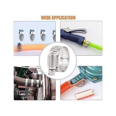 Adjustable Stainless Steel Screw Band Hose Clamps Car Fuel